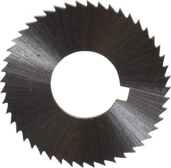 Controx - 1-1/4" Diam x 0.0469" Blade Thickness x 1/2" Arbor Hole Diam, 48 Tooth Slitting and Slotting Saw - Arbor Connection, Right Hand, Uncoated, Cobalt, Concave Ground, Contains Keyway - A1 Tooling