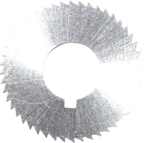 Controx - 1-1/4" Diam x 1/16" Blade Thickness x 1/2" Arbor Hole Diam, 48 Tooth Slitting and Slotting Saw - Arbor Connection, Right Hand, Uncoated, Cobalt, Concave Ground, Contains Keyway - A1 Tooling