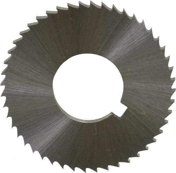 Controx - 1-1/4" Diam x 0.0781" Blade Thickness x 1/2" Arbor Hole Diam, 48 Tooth Slitting and Slotting Saw - Arbor Connection, Right Hand, Uncoated, Cobalt, Concave Ground, Contains Keyway - A1 Tooling