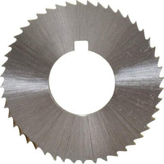 Controx - 1-1/4" Diam x 0.0938" Blade Thickness x 1/2" Arbor Hole Diam, 48 Tooth Slitting and Slotting Saw - Arbor Connection, Right Hand, Uncoated, Cobalt, Concave Ground, Contains Keyway - A1 Tooling