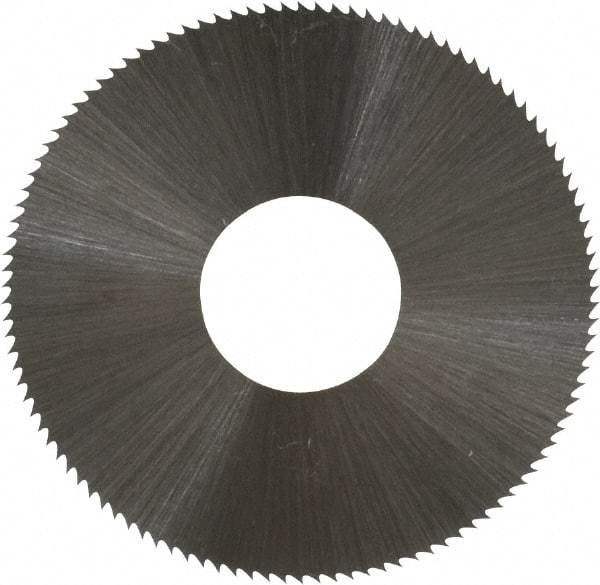 Controx - 1-1/2" Diam x 0.012" Blade Thickness x 1/2" Arbor Hole Diam, 110 Tooth Slitting and Slotting Saw - Arbor Connection, Right Hand, Uncoated, High Speed Steel, Concave Ground - A1 Tooling