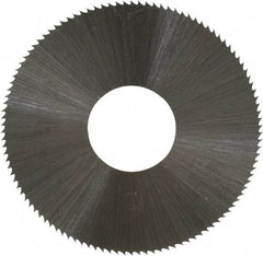 Controx - 1-1/2" Diam x 0.012" Blade Thickness x 1/2" Arbor Hole Diam, 110 Tooth Slitting and Slotting Saw - Arbor Connection, Right Hand, Uncoated, High Speed Steel, Concave Ground - A1 Tooling