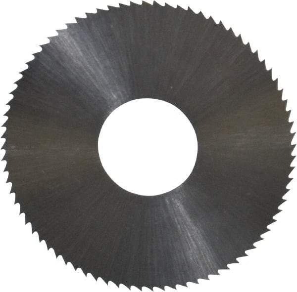 Controx - 1-1/2" Diam x 0.0156" Blade Thickness x 1/2" Arbor Hole Diam, 80 Tooth Slitting and Slotting Saw - Arbor Connection, Right Hand, Uncoated, High Speed Steel, Concave Ground - A1 Tooling