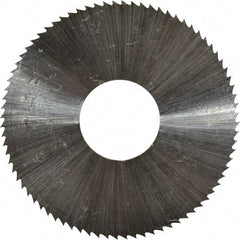 Controx - 1-1/2" Diam x 0.0313" Blade Thickness x 1/2" Arbor Hole Diam, 80 Tooth Slitting & Slotting Saw - Arbor Connection, Right Hand, Uncoated, M2 High Speed Steel, Concave Ground - A1 Tooling