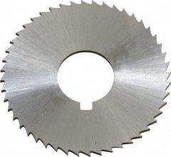 Controx - 1-1/2" Diam x 0.0469" Blade Thickness x 1/2" Arbor Hole Diam, 48 Tooth Slitting and Slotting Saw - Arbor Connection, Right Hand, Uncoated, Cobalt, Concave Ground, Contains Keyway - A1 Tooling