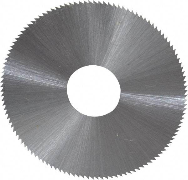 Controx - 1-3/4" Diam x 0.01" Blade Thickness x 1/2" Arbor Hole Diam, 120 Tooth Slitting and Slotting Saw - Arbor Connection, Right Hand, Uncoated, High Speed Steel, Concave Ground - A1 Tooling