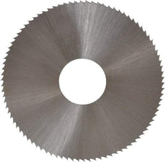 Controx - 1-3/4" Diam x 0.018" Blade Thickness x 1/2" Arbor Hole Diam, 90 Tooth Slitting and Slotting Saw - Arbor Connection, Right Hand, Uncoated, High Speed Steel, Concave Ground - A1 Tooling