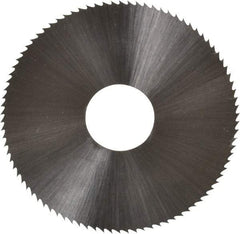 Controx - 1-3/4" Diam x 0.025" Blade Thickness x 1/2" Arbor Hole Diam, 90 Tooth Slitting & Slotting Saw - Arbor Connection, Right Hand, Uncoated, M2 High Speed Steel, Concave Ground - A1 Tooling