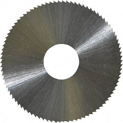 Controx - 1-3/4" Diam x 0.0313" Blade Thickness x 1/2" Arbor Hole Diam, 90 Tooth Slitting & Slotting Saw - Arbor Connection, Right Hand, Uncoated, M2 High Speed Steel, Concave Ground - A1 Tooling