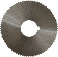 Controx - 1-3/4" Diam x 0.04" Blade Thickness x 1/2" Arbor Hole Diam, 90 Tooth Slitting and Slotting Saw - Arbor Connection, Right Hand, Uncoated, Cobalt, Concave Ground, Contains Keyway - A1 Tooling