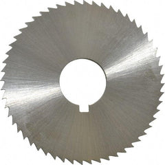 Controx - 1-3/4" Diam x 0.0781" Blade Thickness x 1/2" Arbor Hole Diam, 56 Tooth Slitting and Slotting Saw - Arbor Connection, Right Hand, Uncoated, Cobalt, Concave Ground, Contains Keyway - A1 Tooling