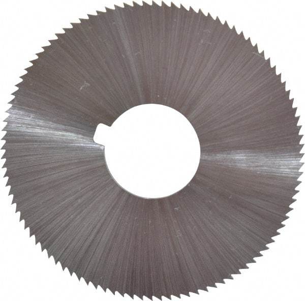 Controx - 1-3/4" Diam x 0.0938" Blade Thickness x 1/2" Arbor Hole Diam, 56 Tooth Slitting and Slotting Saw - Arbor Connection, Right Hand, Uncoated, Cobalt, Concave Ground, Contains Keyway - A1 Tooling