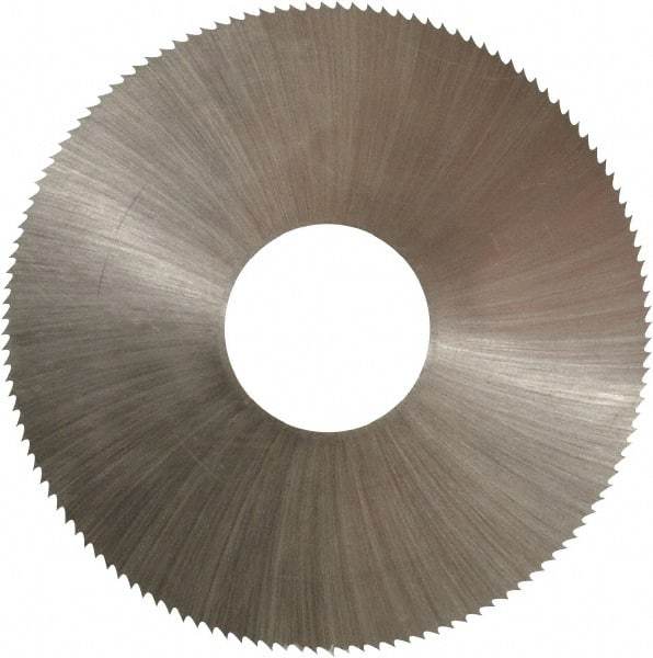 Controx - 2" Diam x 0.014" Blade Thickness x 5/8" Arbor Hole Diam, 132 Tooth Slitting and Slotting Saw - Arbor Connection, Right Hand, Uncoated, High Speed Steel, Concave Ground - A1 Tooling