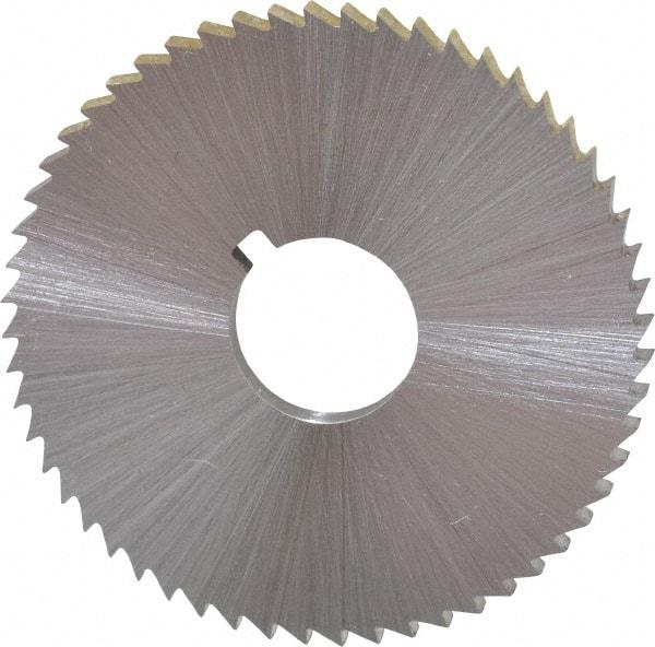 Controx - 2" Diam x 0.0156" Blade Thickness x 5/8" Arbor Hole Diam, 132 Tooth Slitting and Slotting Saw - Arbor Connection, Right Hand, Uncoated, High Speed Steel, Concave Ground - A1 Tooling