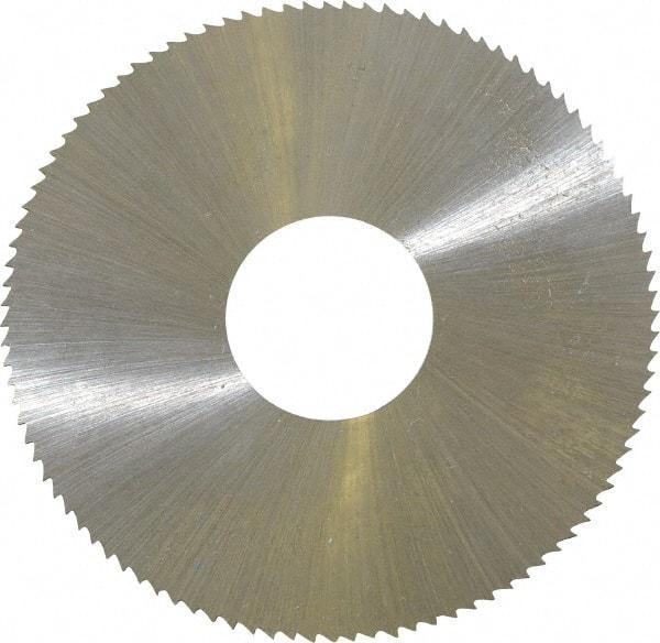 Controx - 2" Diam x 0.025" Blade Thickness x 5/8" Arbor Hole Diam, 100 Tooth Slitting & Slotting Saw - Arbor Connection, Right Hand, Uncoated, M2 High Speed Steel, Concave Ground - A1 Tooling