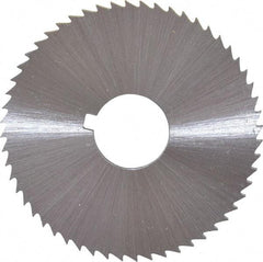 Controx - 2" Diam x 0.04" Blade Thickness x 5/8" Arbor Hole Diam, 100 Tooth Slitting and Slotting Saw - Arbor Connection, Right Hand, Uncoated, Cobalt, Concave Ground, Contains Keyway - A1 Tooling