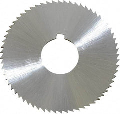 Controx - 2" Diam x 0.0469" Blade Thickness x 5/8" Arbor Hole Diam, 64 Tooth Slitting and Slotting Saw - Arbor Connection, Right Hand, Uncoated, Cobalt, Concave Ground, Contains Keyway - A1 Tooling