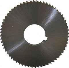 Controx - 2" Diam x 1/8" Blade Thickness x 5/8" Arbor Hole Diam, 64 Tooth Slitting and Slotting Saw - Arbor Connection, Right Hand, Uncoated, Cobalt, Concave Ground, Contains Keyway - A1 Tooling