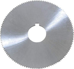 Controx - 2-1/2" Diam x 0.04" Blade Thickness x 5/8" Arbor Hole Diam, 120 Tooth Slitting and Slotting Saw - Arbor Connection, Right Hand, Uncoated, Cobalt, Concave Ground, Contains Keyway - A1 Tooling