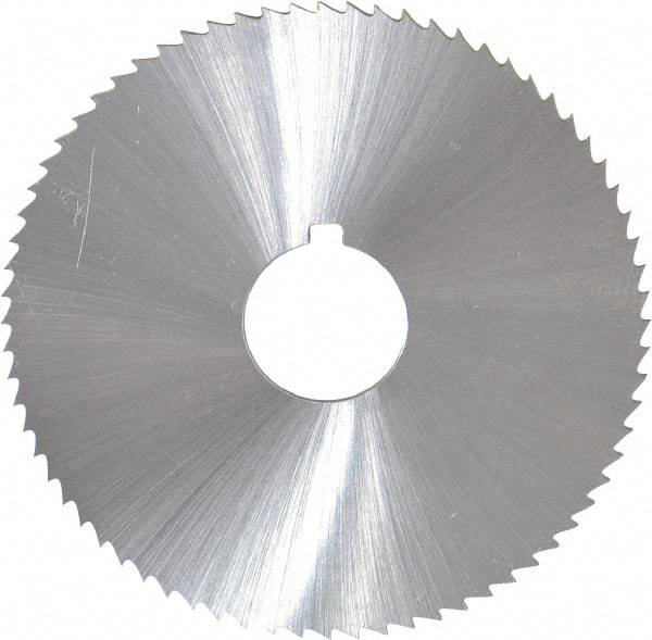 Controx - 2-1/2" Diam x 1/16" Blade Thickness x 5/8" Arbor Hole Diam, 72 Tooth Slitting and Slotting Saw - Arbor Connection, Right Hand, Uncoated, Cobalt, Concave Ground, Contains Keyway - A1 Tooling