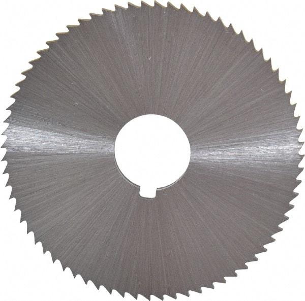 Controx - 2-1/2" Diam x 0.0938" Blade Thickness x 5/8" Arbor Hole Diam, 72 Tooth Slitting and Slotting Saw - Arbor Connection, Right Hand, Uncoated, Cobalt, Concave Ground, Contains Keyway - A1 Tooling