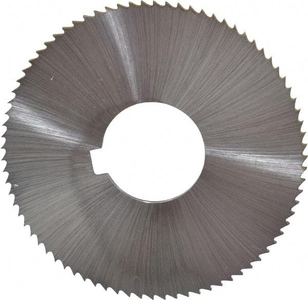 Controx - 3" Diam x 0.025" Blade Thickness x 1" Arbor Hole Diam, 128 Tooth Slitting & Slotting Saw - Arbor Connection, Right Hand, Uncoated, M2 High Speed Steel, Concave Ground - A1 Tooling