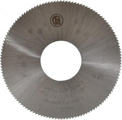 Controx - 3" Diam x 0.0313" Blade Thickness x 1" Arbor Hole Diam, 128 Tooth Slitting & Slotting Saw - Arbor Connection, Right Hand, Uncoated, M2 High Speed Steel, Concave Ground - A1 Tooling