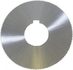 Controx - 3" Diam x 0.0469" Blade Thickness x 1" Arbor Hole Diam, 128 Tooth Slitting and Slotting Saw - Arbor Connection, Right Hand, Uncoated, Cobalt, Concave Ground, Contains Keyway - A1 Tooling