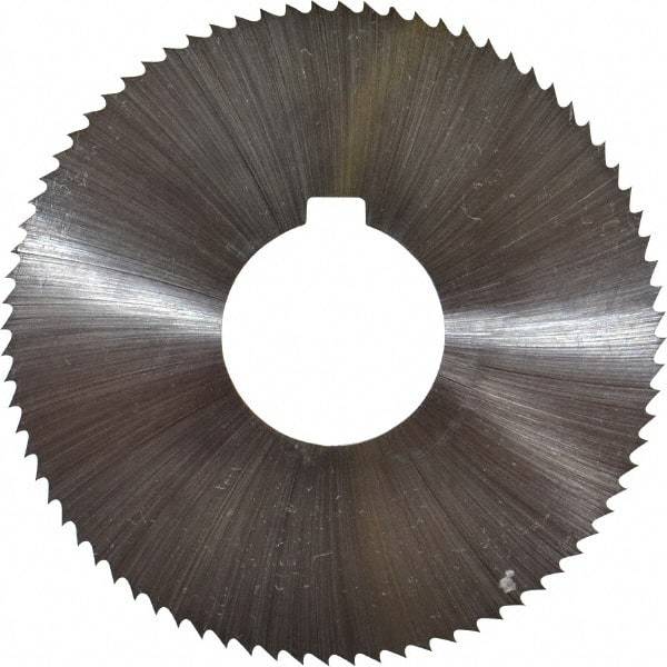 Controx - 3" Diam x 1/16" Blade Thickness x 1" Arbor Hole Diam, 80 Tooth Slitting and Slotting Saw - Arbor Connection, Right Hand, Uncoated, Cobalt, Concave Ground, Contains Keyway - A1 Tooling