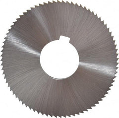 Controx - 3" Diam x 1/8" Blade Thickness x 1" Arbor Hole Diam, 80 Tooth Slitting and Slotting Saw - Arbor Connection, Right Hand, Uncoated, Cobalt, Concave Ground, Contains Keyway - A1 Tooling