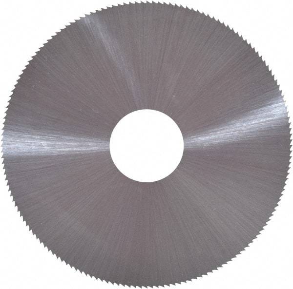 Controx - 4" Diam x 0.0938" Blade Thickness x 1" Arbor Hole Diam, 80 Tooth Slitting and Slotting Saw - Arbor Connection, Right Hand, Uncoated, Cobalt, Concave Ground, Contains Keyway - A1 Tooling