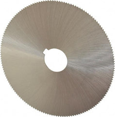 Controx - 5" Diam x 0.04" Blade Thickness x 1" Arbor Hole Diam, 160 Tooth Slitting and Slotting Saw - Arbor Connection, Right Hand, Uncoated, Cobalt, Concave Ground, Contains Keyway - A1 Tooling