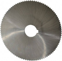 Controx - 5" Diam x 1/8" Blade Thickness x 1" Arbor Hole Diam, 100 Tooth Slitting and Slotting Saw - Arbor Connection, Right Hand, Uncoated, Cobalt, Concave Ground, Contains Keyway - A1 Tooling