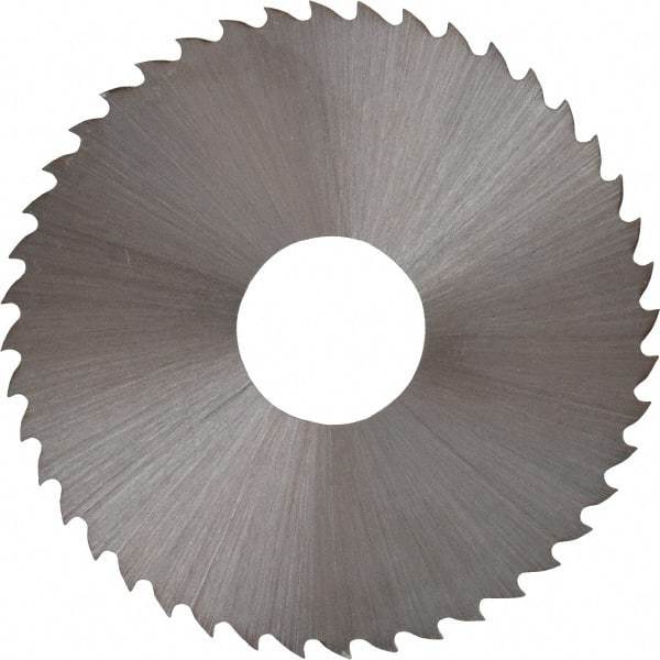 Controx - 1-3/4" Diam x 0.02" Blade Thickness x 1/2" Arbor Hole Diam, 44 Tooth Slitting and Slotting Saw - Arbor Connection, Right Hand, Uncoated, High Speed Steel, 15° Rake, Concave Ground - A1 Tooling