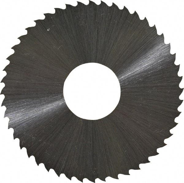 Controx - 2" Diam x 0.02" Blade Thickness x 5/8" Arbor Hole Diam, 48 Tooth Slitting and Slotting Saw - Arbor Connection, Right Hand, Uncoated, High Speed Steel, 15° Rake, Concave Ground - A1 Tooling