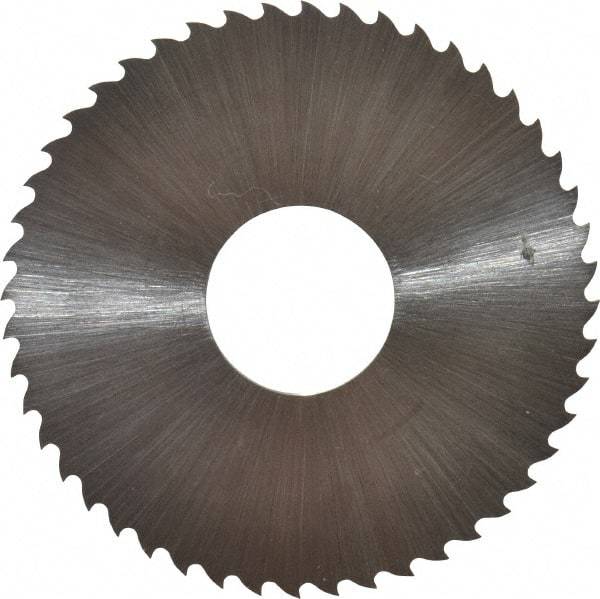 Controx - 2" Diam x 0.0313" Blade Thickness x 5/8" Arbor Hole Diam, 48 Tooth Slitting & Slotting Saw - Arbor Connection, Right Hand, Uncoated, M2 High Speed Steel, 15° Rake, Concave Ground - A1 Tooling