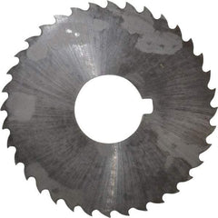 Controx - 2" Diam x 0.0469" Blade Thickness x 5/8" Arbor Hole Diam, 36 Tooth Slitting and Slotting Saw - Arbor Connection, Right Hand, Uncoated, Cobalt, 15° Rake, Concave Ground, Contains Keyway - A1 Tooling