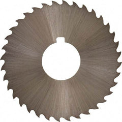 Controx - 2" Diam x 1/16" Blade Thickness x 5/8" Arbor Hole Diam, 36 Tooth Slitting and Slotting Saw - Arbor Connection, Right Hand, Uncoated, Cobalt, 15° Rake, Concave Ground, Contains Keyway - A1 Tooling