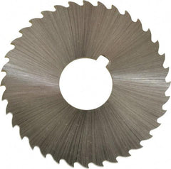 Controx - 2" Diam x 0.0938" Blade Thickness x 5/8" Arbor Hole Diam, 36 Tooth Slitting and Slotting Saw - Arbor Connection, Right Hand, Uncoated, Cobalt, 15° Rake, Concave Ground, Contains Keyway - A1 Tooling