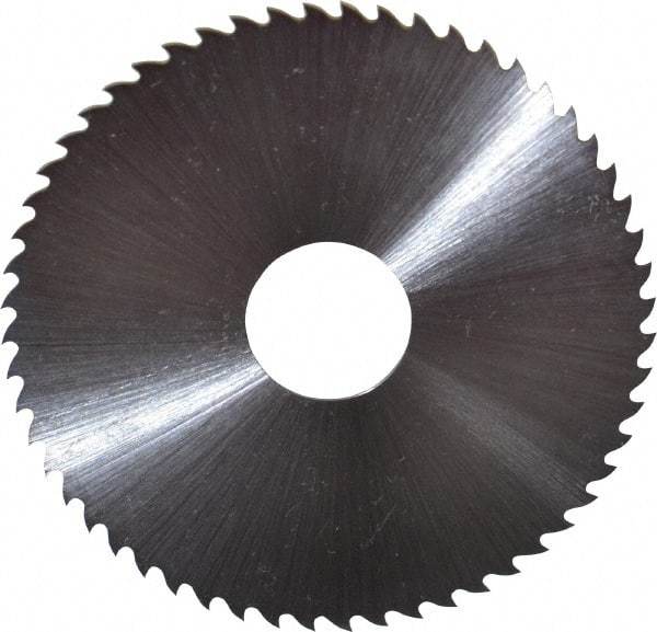 Controx - 2-1/2" Diam x 0.0313" Blade Thickness x 5/8" Arbor Hole Diam, 56 Tooth Slitting & Slotting Saw - Arbor Connection, Right Hand, Uncoated, M2 High Speed Steel, 15° Rake, Concave Ground - A1 Tooling