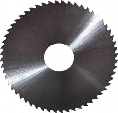 Controx - 2-1/2" Diam x 0.0313" Blade Thickness x 5/8" Arbor Hole Diam, 56 Tooth Slitting & Slotting Saw - Arbor Connection, Right Hand, Uncoated, M2 High Speed Steel, 15° Rake, Concave Ground - A1 Tooling