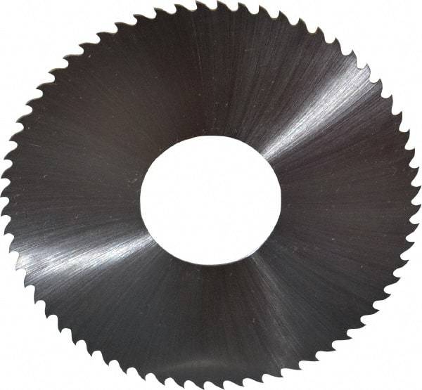 Controx - 3" Diam x 0.025" Blade Thickness x 1" Arbor Hole Diam, 64 Tooth Slitting & Slotting Saw - Arbor Connection, Right Hand, Uncoated, M2 High Speed Steel, 15° Rake, Concave Ground - A1 Tooling