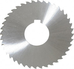 Controx - 3" Diam x 1/16" Blade Thickness x 1" Arbor Hole Diam, 40 Tooth Slitting and Slotting Saw - Arbor Connection, Right Hand, Uncoated, Cobalt, 15° Rake, Concave Ground, Contains Keyway - A1 Tooling