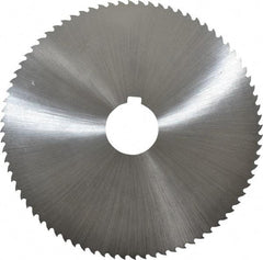 Controx - 5" Diam x 0.0313" Blade Thickness x 1" Arbor Hole Diam, 80 Tooth Slitting and Slotting Saw - Arbor Connection, Right Hand, Uncoated, Cobalt, 15° Rake, Concave Ground - A1 Tooling