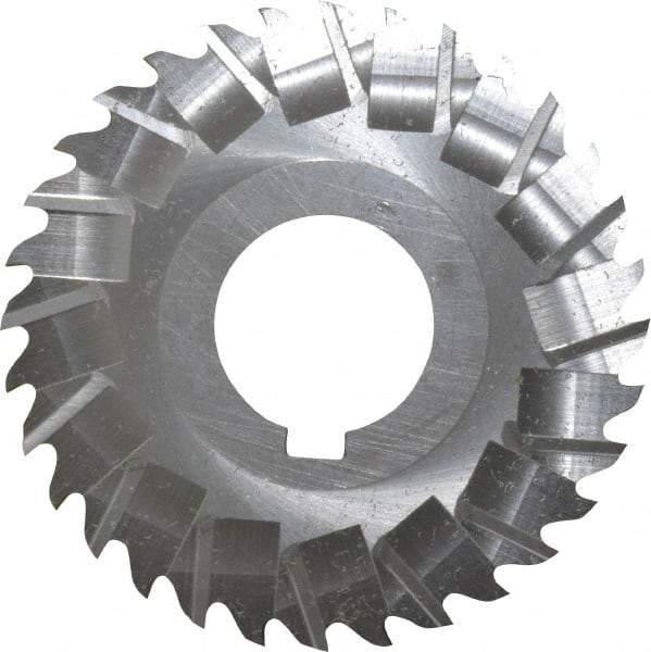 Controx - 3" Blade Diam x x 0.0781" Blade Thickness, 1" Hole, 32 Teeth, Cobalt Side Chip Saw - Staggered Tooth, Arbor Connection, Right Hand Cut, Uncoated, with Keyway - A1 Tooling