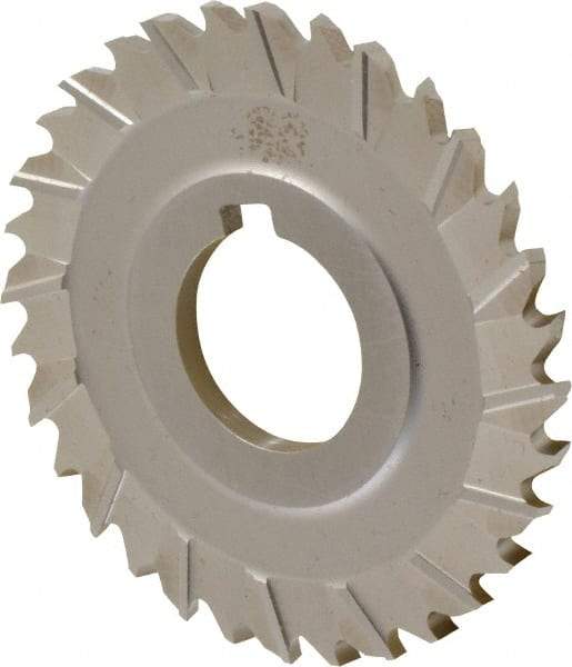 Controx - 3" Blade Diam x x 0.1563" Blade Thickness, 1" Hole, 32 Teeth, Cobalt Side Chip Saw - Staggered Tooth, Arbor Connection, Right Hand Cut, Uncoated, with Keyway - A1 Tooling