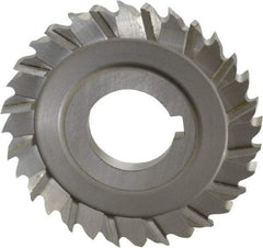 Controx - 3" Blade Diam x x 0.2188" Blade Thickness, 1" Hole, 32 Teeth, Cobalt Side Chip Saw - Staggered Tooth, Arbor Connection, Right Hand Cut, Uncoated, with Keyway - A1 Tooling