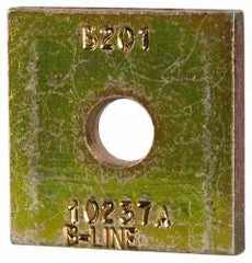 Cooper B-Line - 3/8" Rod, Zinc Dichromate Steel Square Strut Washer - 3/8" Bolt, Used with Cooper B Line Metal Framing Channels - A1 Tooling