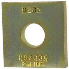 Cooper B-Line - 1/2" Rod, Zinc Dichromate Steel Square Strut Washer - 1/2" Bolt - A1 Tooling