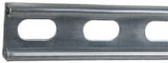 Cooper B-Line - 10' Long x 1-5/8" Wide x 13/16" High, 14 Gauge, Strip Steel, Half Slot Framing Channel & Strut - 0.075" Thick, Pre-Galvanized - A1 Tooling